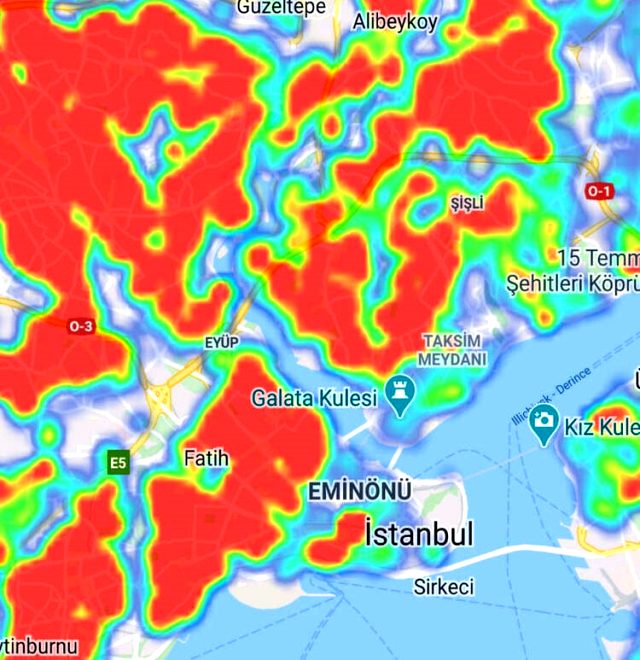 İstanbul ilçelerine göre koronavirüsü risk haritası yayınlandı! İşte ilçe ilçe son durum